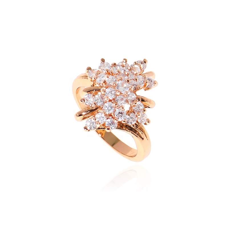 JIACHEN Wholesale Classic Copper 18K Gold Plated Natural Brilliant Cut Zircon July Birthstone Daily Engagement Rings Claw Unisex