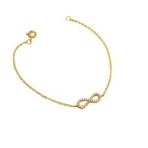 Jiachen Personality Custom Jewelry Trendy 5A Zircon Pave Charm Bracelet for Unisex 18K Gold & Rhodium Plated Geometric Christian