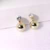 ODM /OEM Custom Jewelry Fashion Rhodium 18k Gold Plated 16mm Zircon Studs Earring for Women Jewelry