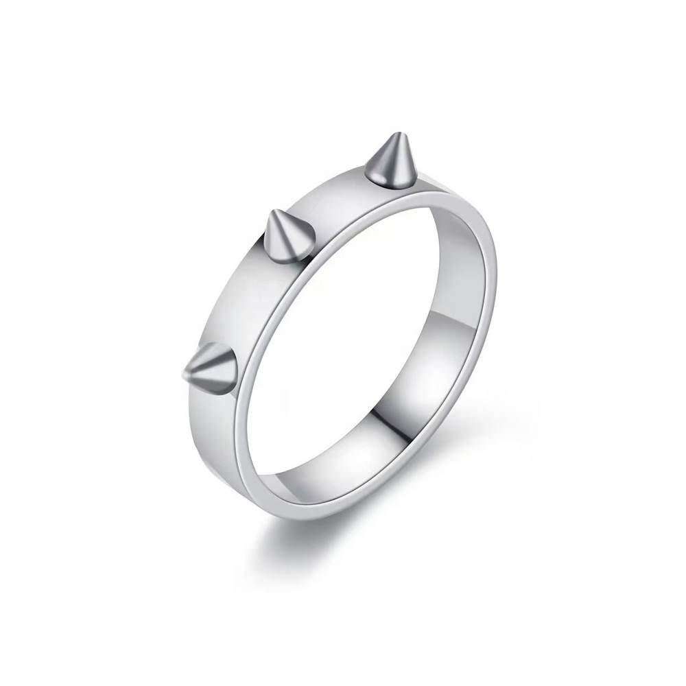 Wholesale JIACHEN Brand Stainless Steel 18k Gold PVD Plating Natural ZIRCON Waterproof Punk Rings Daily Fashion Jewelry Unisex